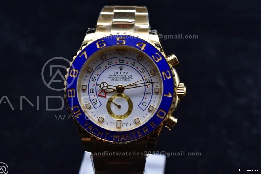 II Best Dial YachtMaster White A on Comfortable 116688 1218 YG 1:1 Bracelet Edition KF YG 0401